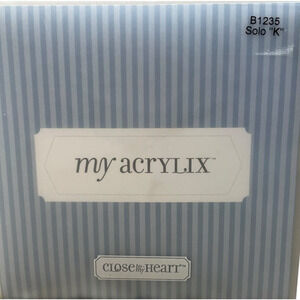 Close To My Heart CTMH B1235‎  Solo "K" My Acrylix Journaling Scarpooking